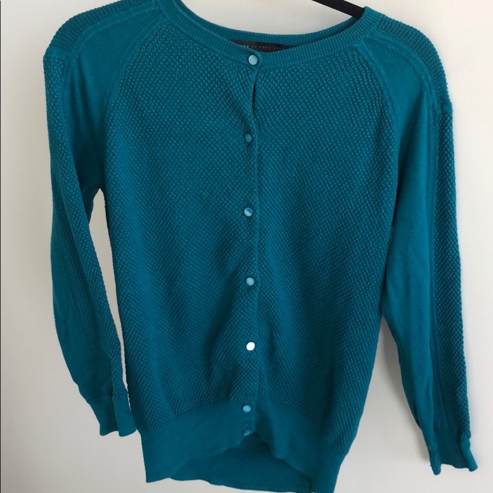 Marc by Marc Jacobs Teal cardigan + sweater